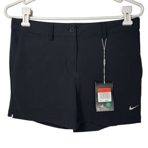 New Nike Golf Kids Girl's Dri-Fit Performance Athletic Shorts Black Sz L 831420